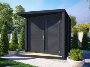 Abri de jardin NERIS Gris Anthracite – 237×297 cm